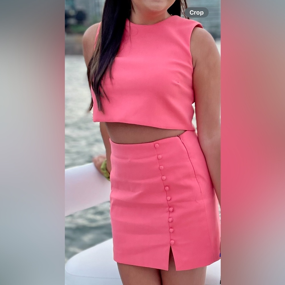 Zara skirt and crop top set